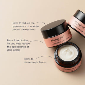 ManukaRx Restorative Eye Cream product benefits list