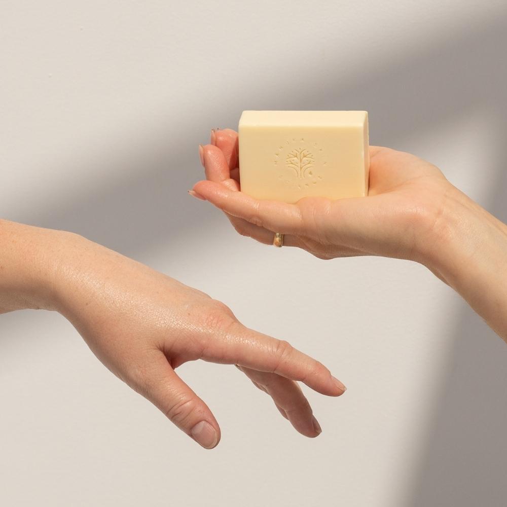 Soap with antibacterial ingredients